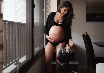 Ensaio Gestante Boudoir - Porto Alegre