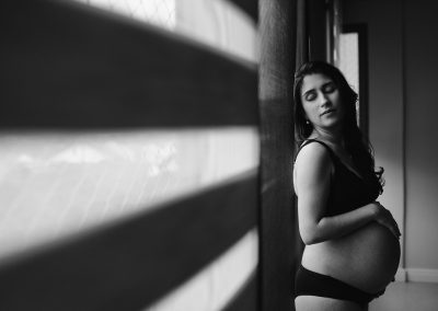 Ensaio Gestante Boudoir em casa- Porto Alegre