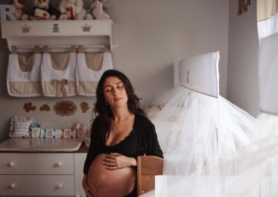 Ensaio Gestante Boudoir em casa- Porto Alegre