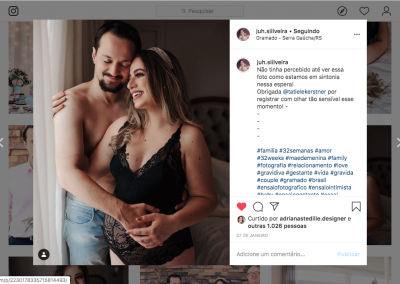 Depoimento Juliana - Ensaio Gestante Intimista